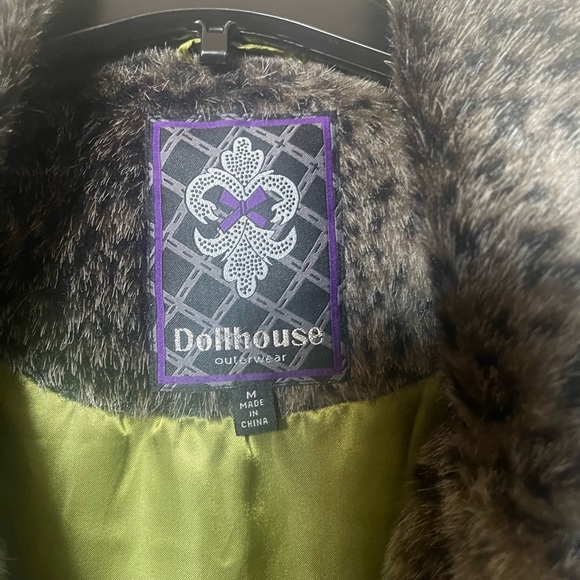 2010 Dollhouse leopard Pea coat - Picture 2 of 6